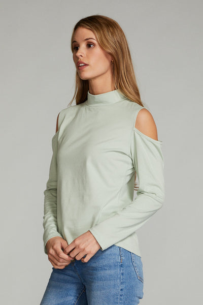 Cold shoulder long sleeve top - Miss Sparkling