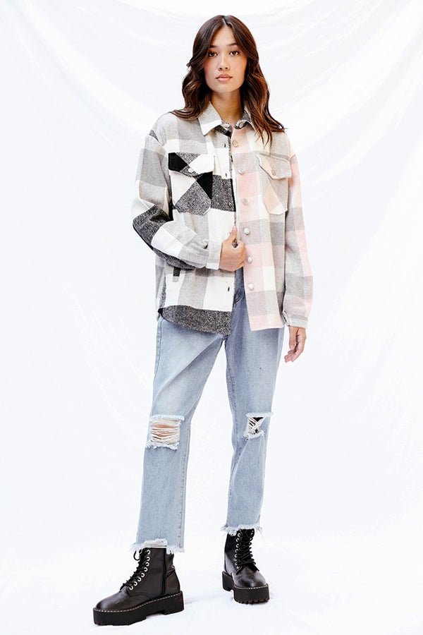 Two tone plaid flannel - Miss Sparkling