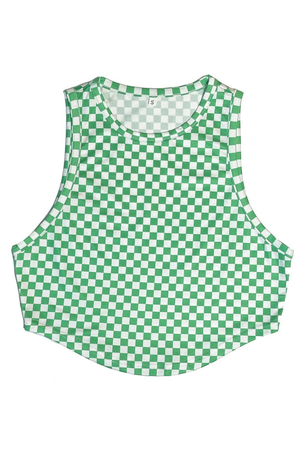 Checkered crop top - Miss Sparkling