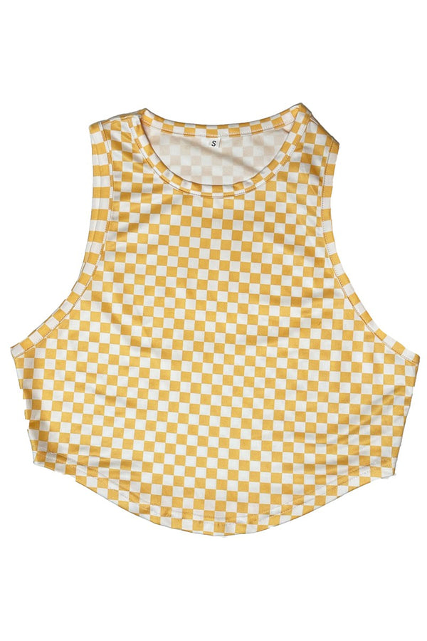 Checkered crop top - Miss Sparkling