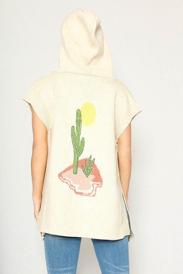 Knit Cactus Poncho - Miss Sparkling