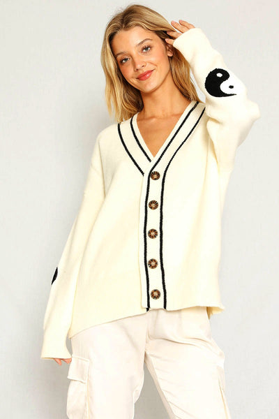 Varsity Novelty Cardigan - Miss Sparkling