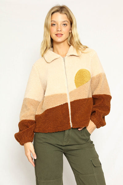 Sunset Teddy Jacket - Miss Sparkling