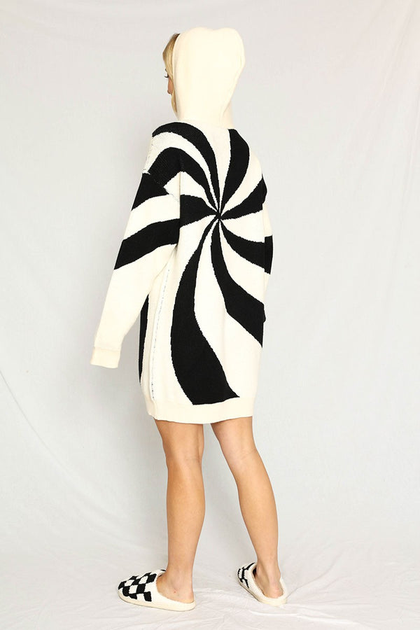 Mod swirl hoodie dress - Miss Sparkling