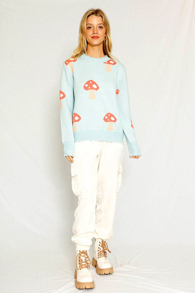 Mushroom knit sweater - Miss Sparkling