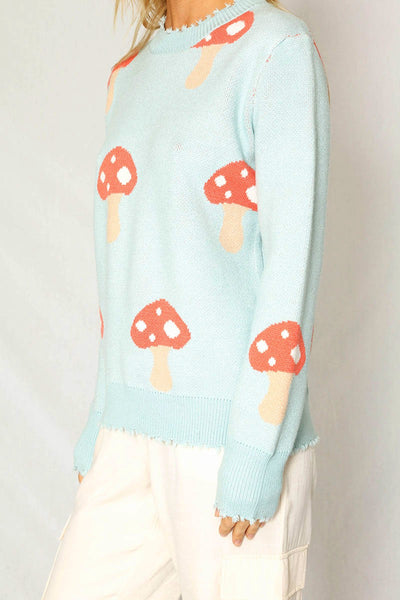 Mushroom knit sweater - Miss Sparkling