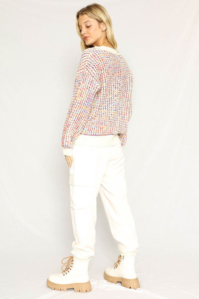 Multicolored knit sweater - Miss Sparkling