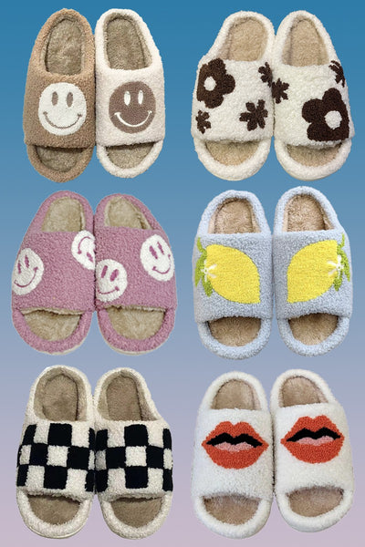 Open toe novelty slippers - Miss Sparkling