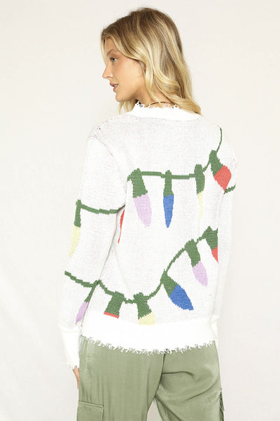 Xmas lights sweater - Miss Sparkling