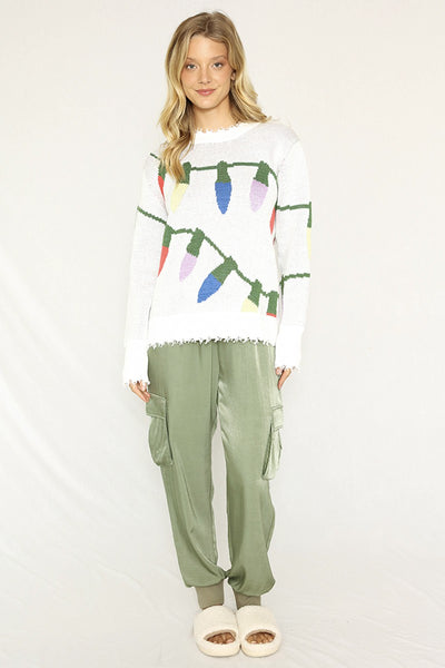 Xmas lights sweater - Miss Sparkling