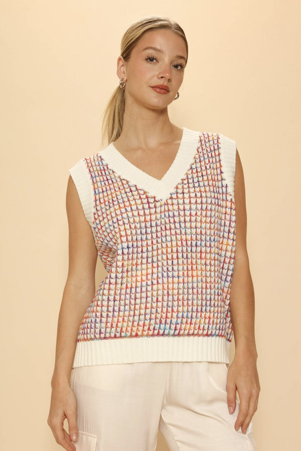 Multicolor knit vest - Miss Sparkling