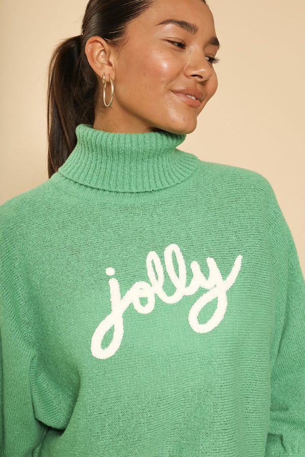 Turtleneck holiday sweater - Miss Sparkling