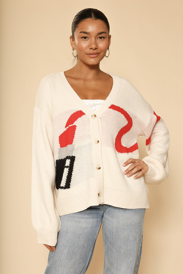 Lipstick cardigan - Miss Sparkling