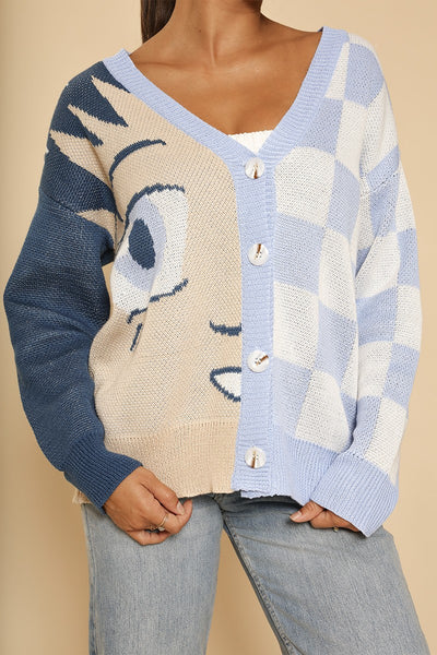 Anime checkered cardigan - Miss Sparkling