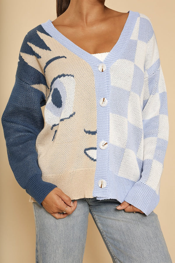 Anime checkered cardigan - Miss Sparkling