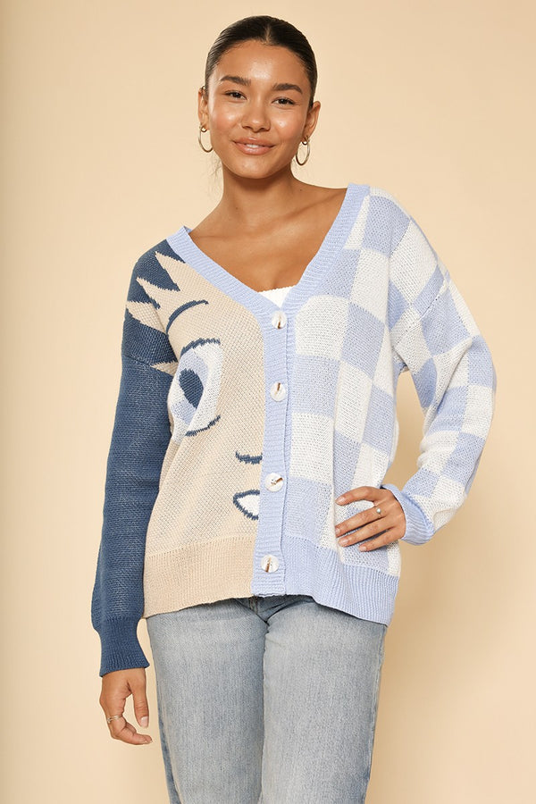 Anime checkered cardigan - Miss Sparkling