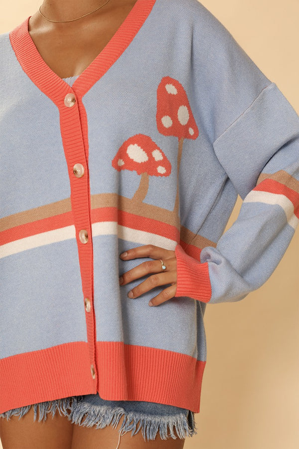 Mushroom cardigan - Miss Sparkling