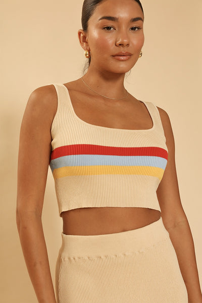 Retro stripe skirt set - Miss Sparkling