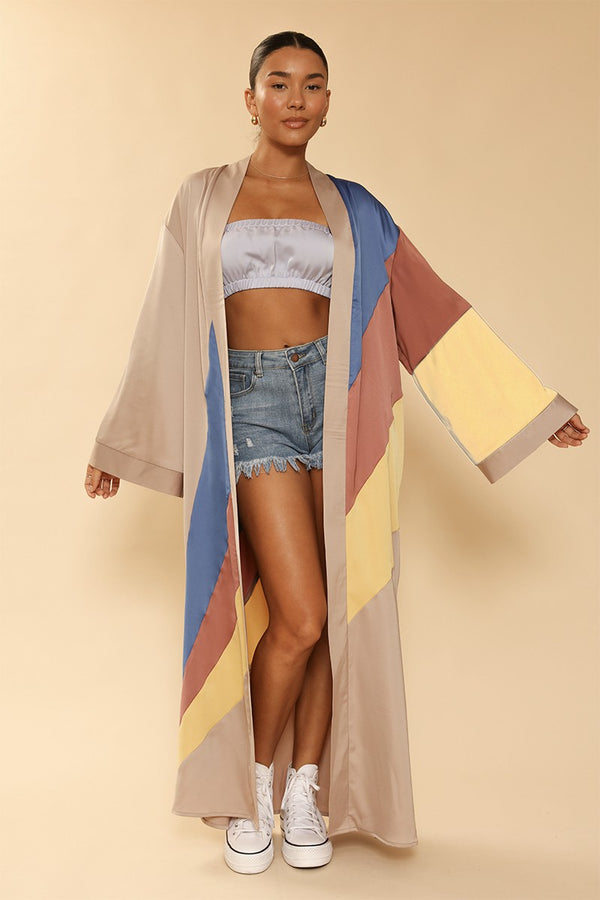 Retro stripe Kimono - Miss Sparkling