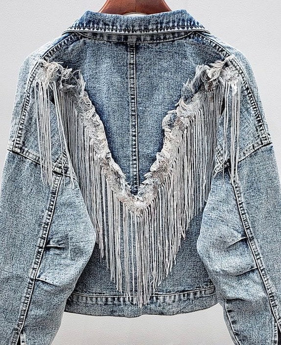 Fringe Denim Jacket