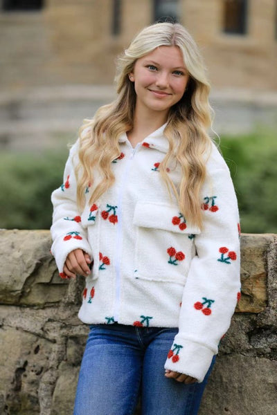 Sherpa cherries jacket