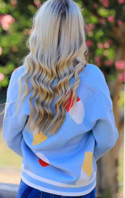 Colorful Capsule Pattern Cardigan