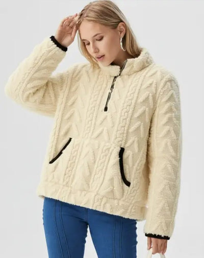 Fleece Zip-Up Pullover