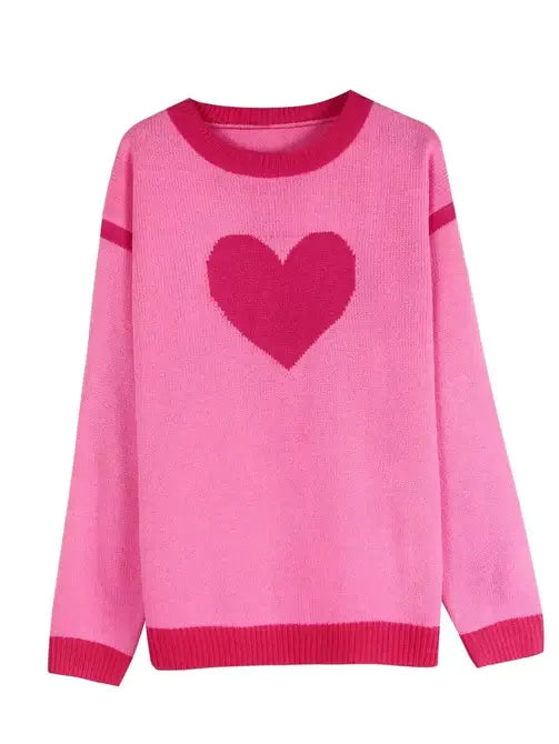 Heart Motif Sweater