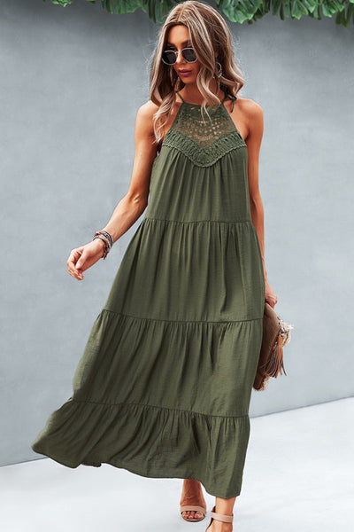 Flowy Tiered Midi Dress