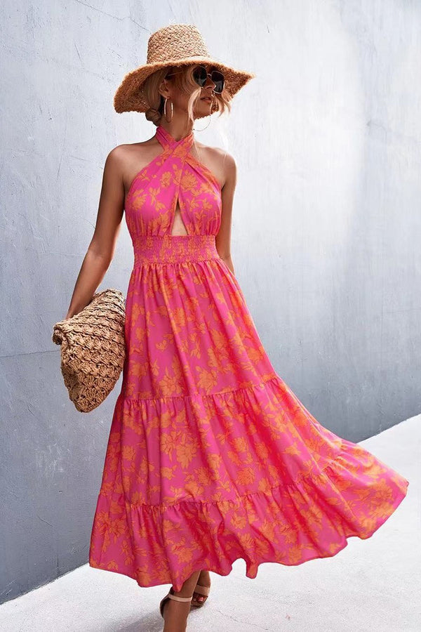 Boho Halter Maxi Dress