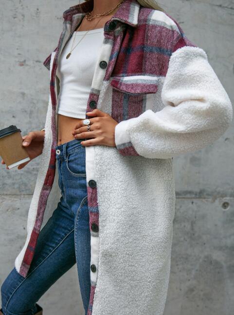 Long plaid coat