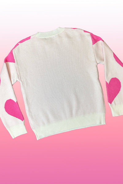 Big all over heart sweater