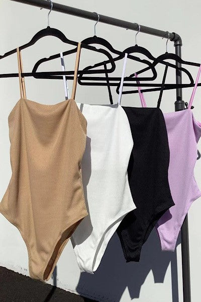 Rib knit bodysuit - Miss Sparkling