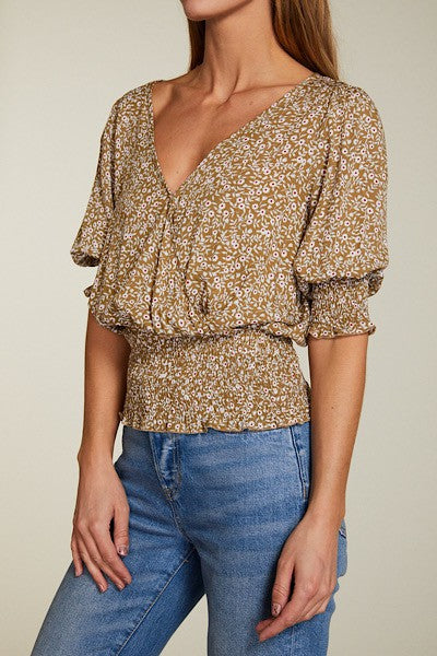 Smocked Waist Top - Miss Sparkling