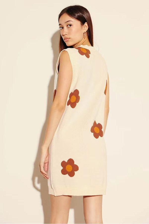 Flower sweater dress - Miss Sparkling