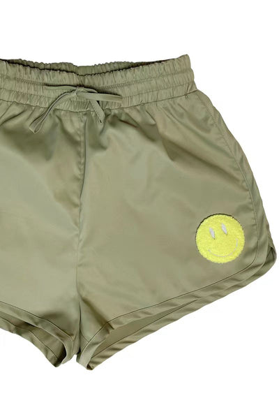Smiley Satin Shorts - Miss Sparkling
