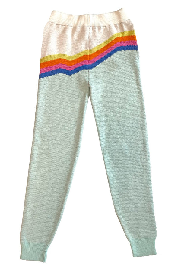 Retro stripe knit joggers - Miss Sparkling