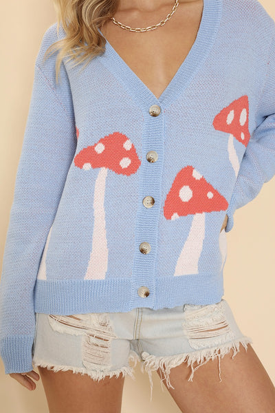 Mushroom cardigan - Miss Sparkling