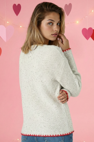 Heart Patch Sweater