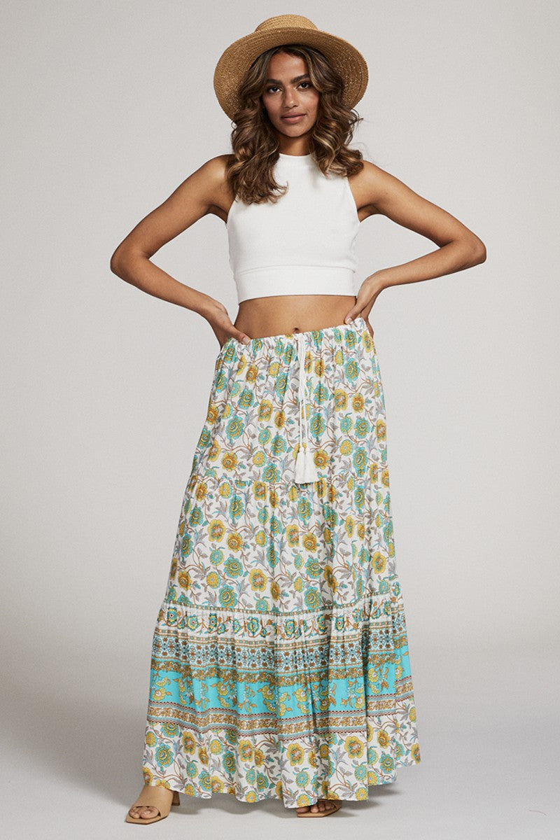 Printed maxi skirt - Miss Sparkling