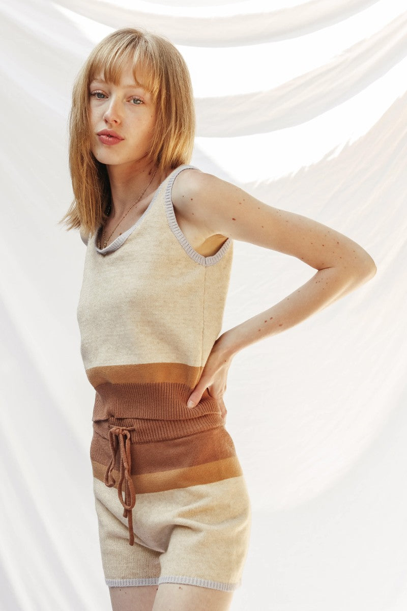 Knit color block set - Miss Sparkling