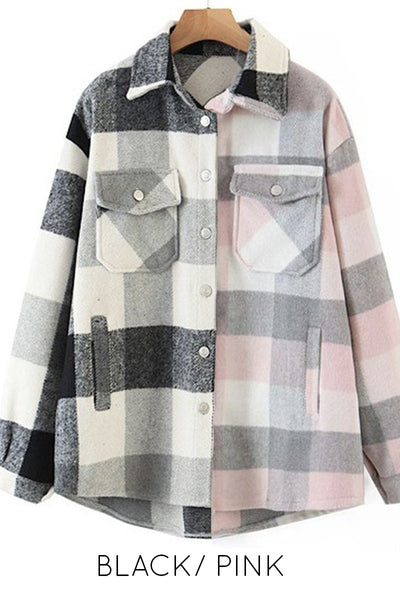 Two tone plaid flannel - Miss Sparkling