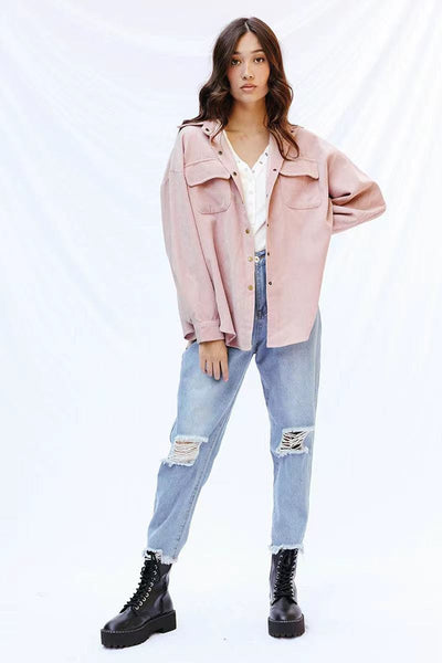 Ribbed corduroy jacket - Miss Sparkling