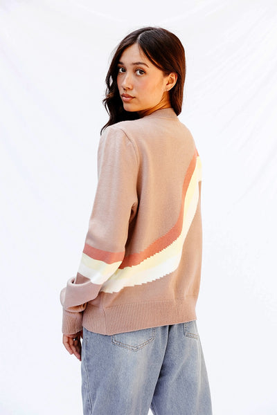 Retro stripe sweater