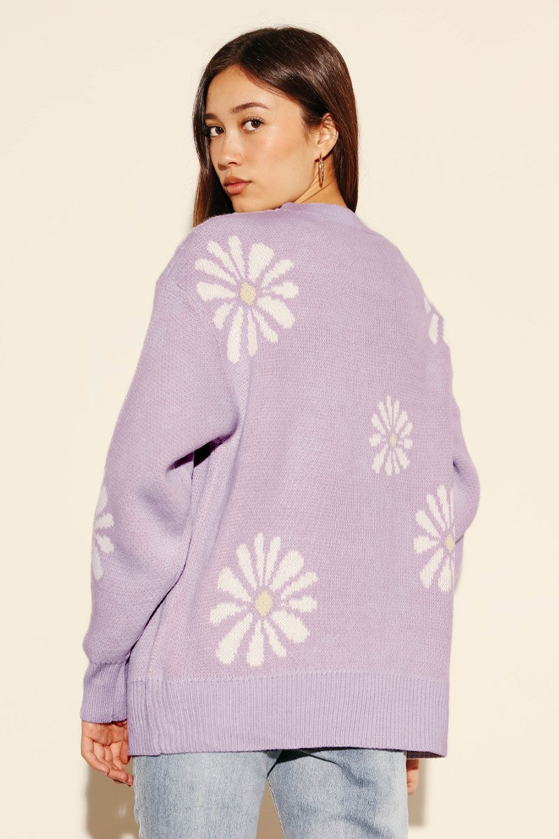 Daisy flower sweater - Miss Sparkling