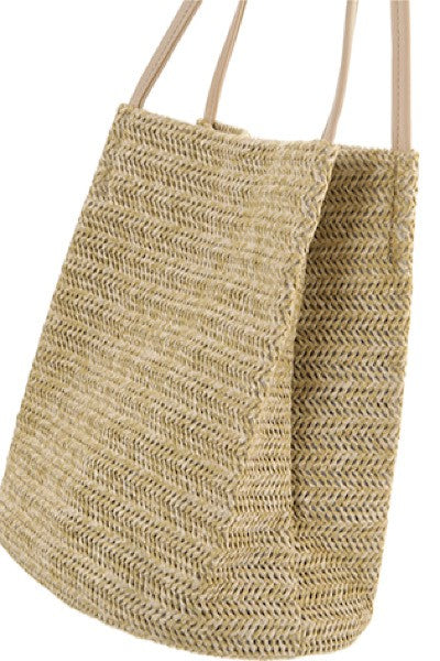 Miss Sparkling Woven Tote Shoulder Bag