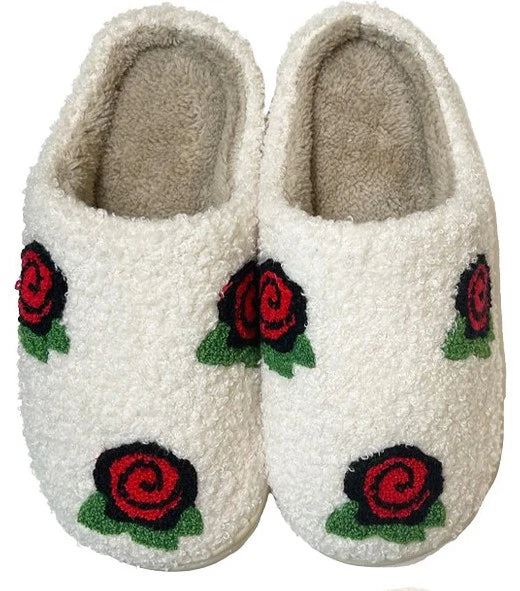 Floral Print Slippers