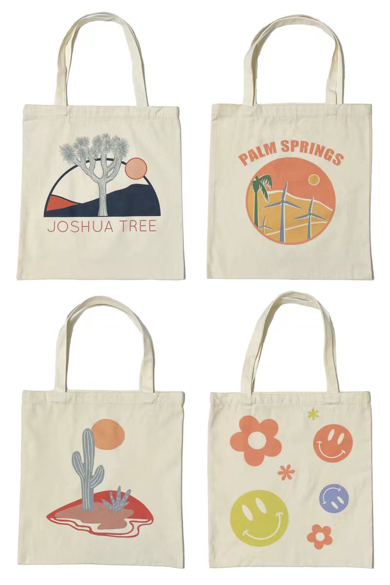 Graphic Canvas Tote Bags