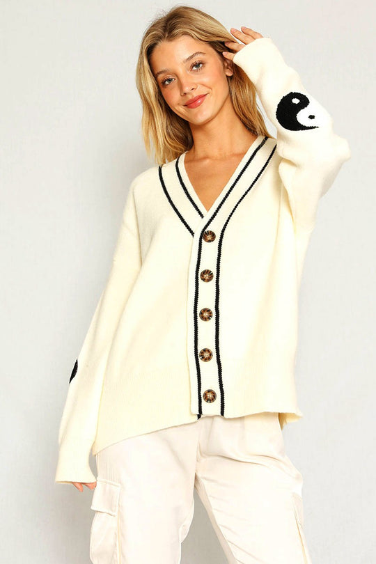 Varsity Novelty Cardigan - Miss Sparkling