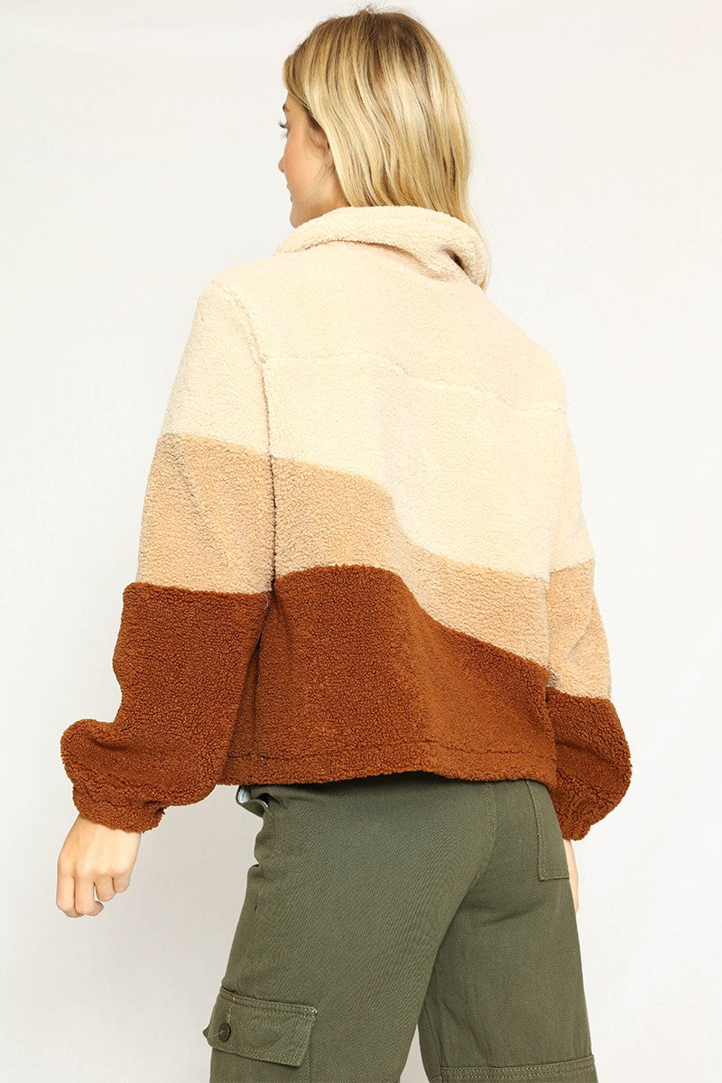 Sunset Teddy Jacket - Miss Sparkling